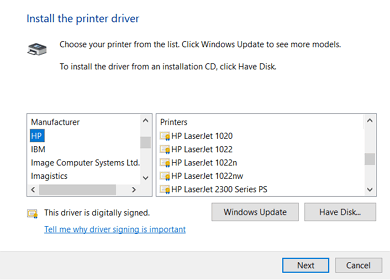 HP Printer Driver ดาวน์โหลด